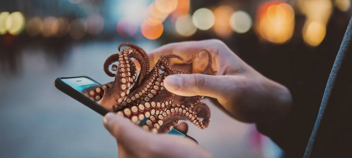 OctopusOnPhone